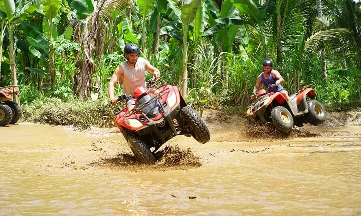 Bali Quad Bike Adventure - Monkey Forest and Tegenungan Waterfall