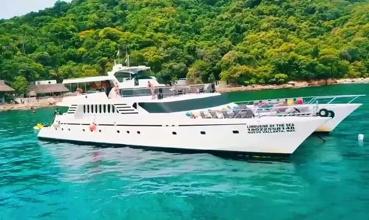 Mega Yacht ALL INCLUSIVE Yelapa Waterfall & Snorkeling Adventure