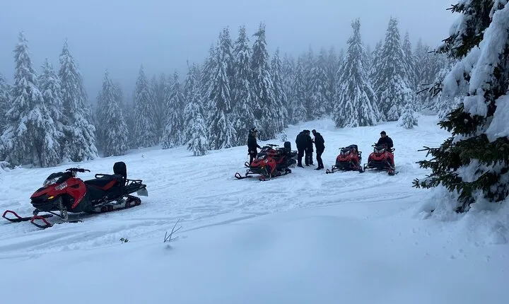 Snowmobile Tour on the Mountains from Brasov