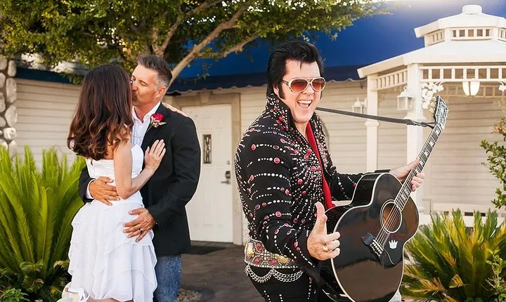 Elvis Themed Wedding or Vow Renewal at Graceland Wedding Chapel