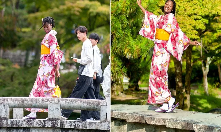 Kyoto: Private Kimono Photoshoot Gion, Arashiyama Bamboo.
