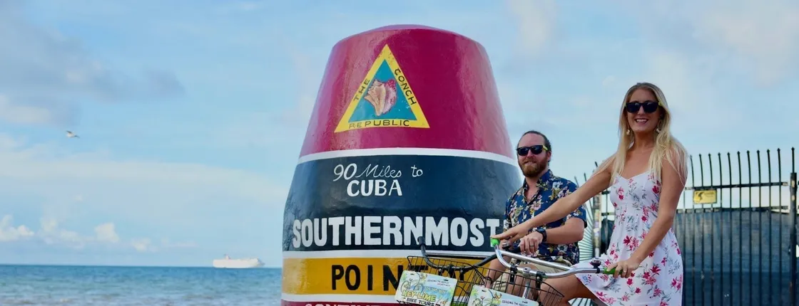Guided bicycle tour of Old Town Key West