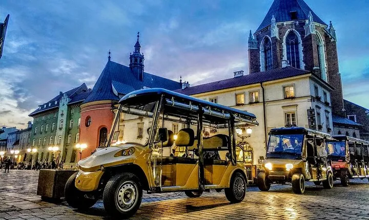 Krakow Guided Tour by Golf Cart in Old Town, Wawel Castle & Salt Mine Wieliczka