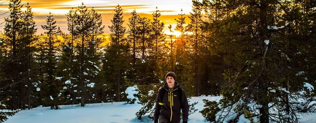 Head on a snowshoe adventure in the wilderness