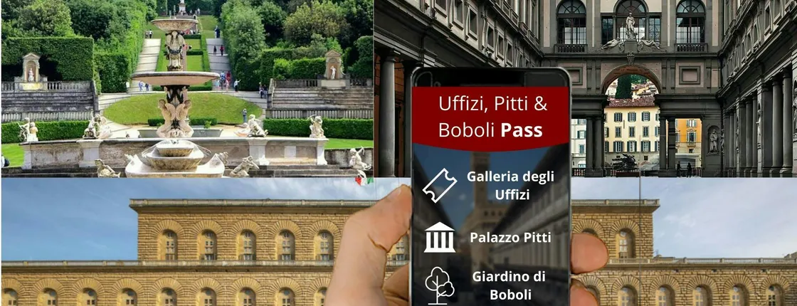 Uffizi, Pitti, Boboli combined ticket with digital audio guide