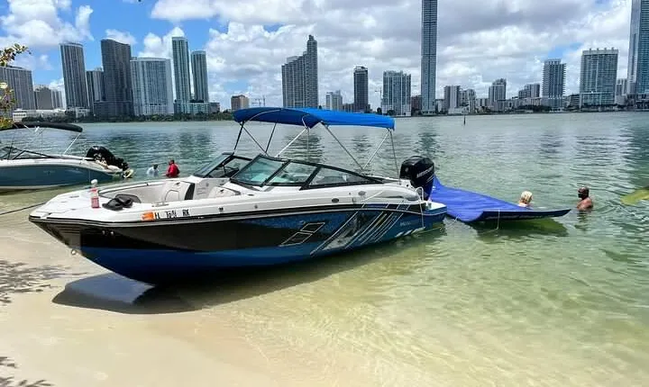 Experience a fun private boat tour cruising Miami Skyline + more