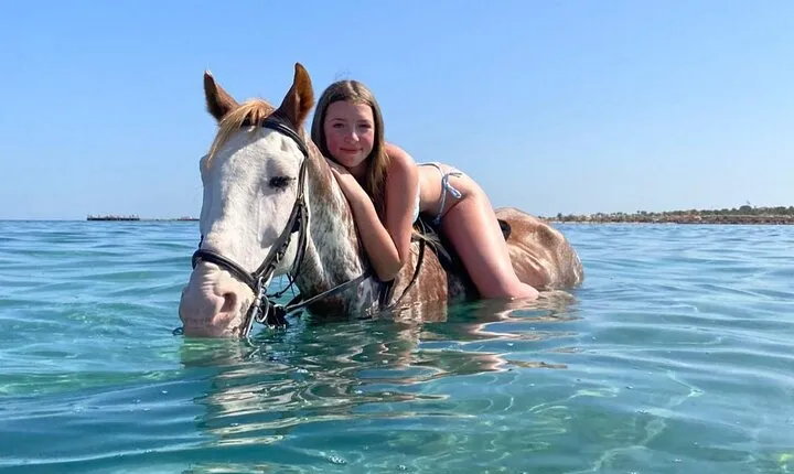 Horse Riding 3 Hours Beach, Desert, & Swimming By Horse in red sea - Hurghada