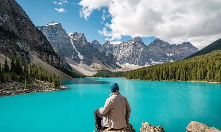 Moraine Lake, Lake Louise, Banff Town, Bow Falls from Canmore