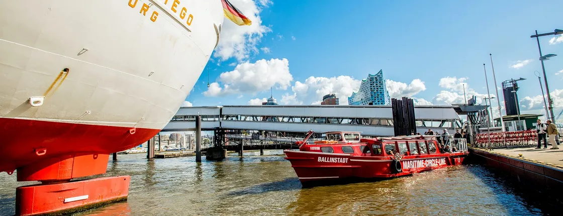 Hop-on hop-off harbor tour with Museum Ship Cap San Diego ticket
