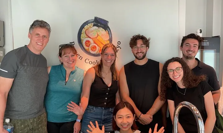 Cozy Tokyo Class: Ramen, Sushi, Sake Pairing & Cultural Exchange