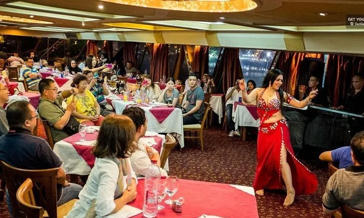 Cairo dinner cruise on the Nile river with entertainment