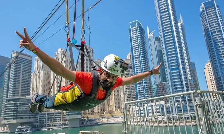 XLine Solo Urban Zipline in Dubai Marina 