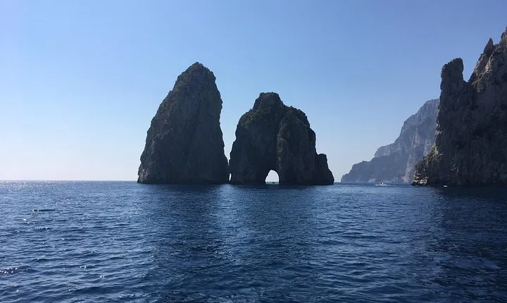 Capri and Blue Grotto by Gozzo Boat and Anacapri from Naples
