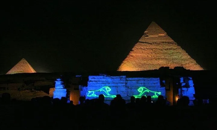 Private Sound and Light Show at Giza Pyramids