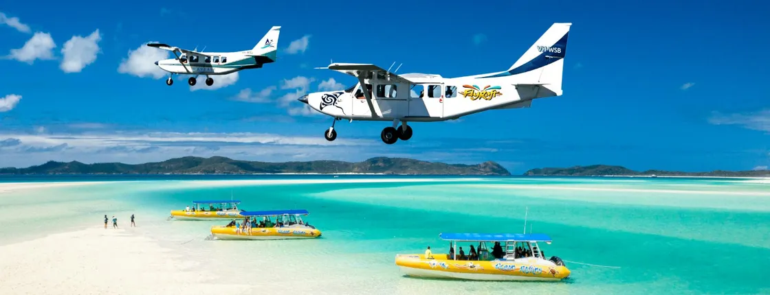 Airlie Beach fly raft package Southern lights