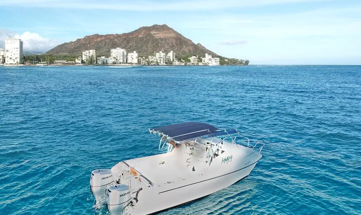 Private Boat Cruise of Waikiki! Snorkel, Sightseeing, Sea Life!