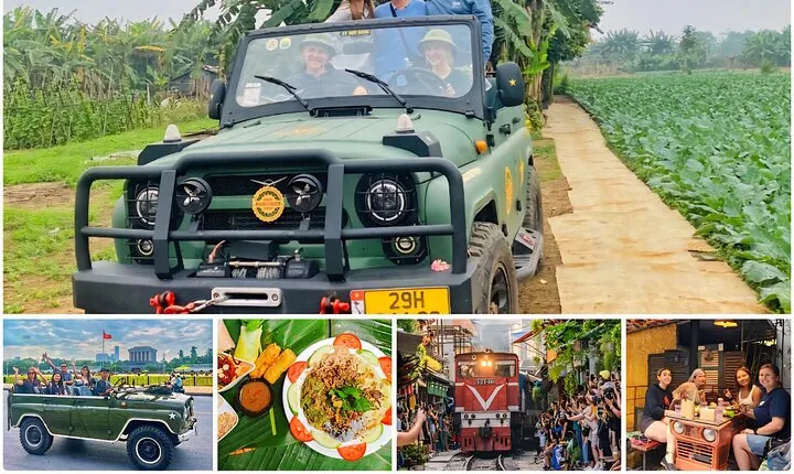 Hanoi Jeep Tour: Food, Culture and Fun by Vietnam Army Jeep
