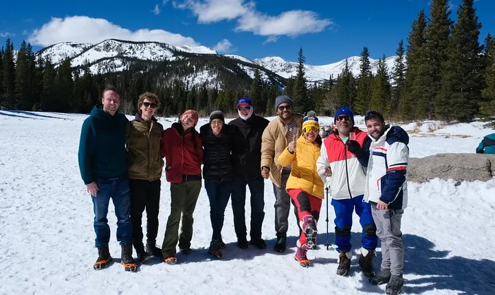 Snowshoeing in Rocky Mountains