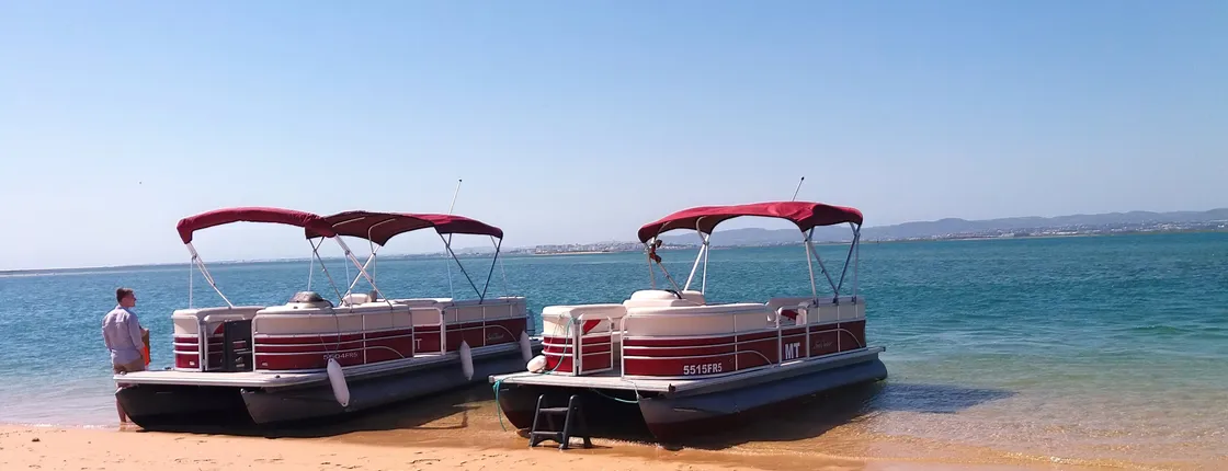 Ria Formosa and Faro Islands catamaran guided tour from Faro