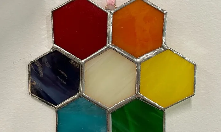 Make Your Own Stained Glass Honeycomb