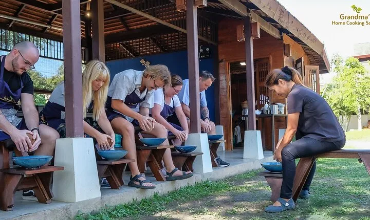 Indulge in Authentic Thai Flavors and Serene Organic Farm (Full Day Course)