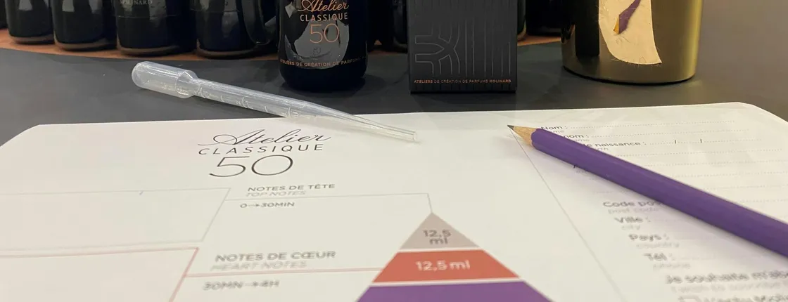 Classic perfume workshop by Molinard Parfums in Nice