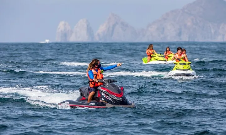Double Jet Ski and Boat Ride in The Sea of Cortez Guided Tour