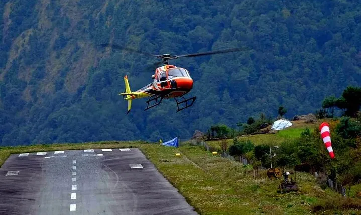 Helicopter Ride from Lukla Airport to Kathmandu