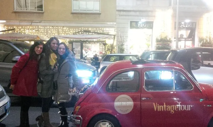 3 Hour Vintage Fiat 500 Night Tour in Milan 