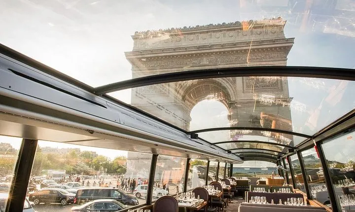 Paris Bustronome Gourmet Sightseeing Lunch on a Panoramic Bus