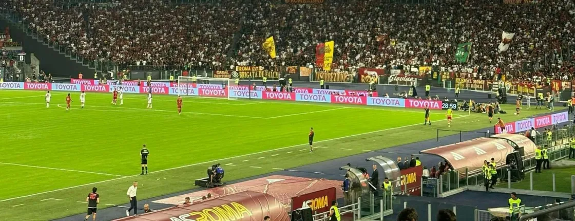 AS Roma football game at Stadio Olimpico