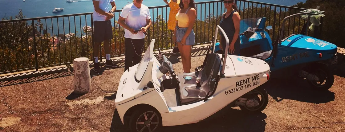 2-hour open-top car tour in the French Riviera