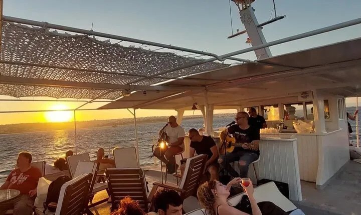 Rhodes Sunset Cruise - Swim and Dine w/ Live Music & Sunset! 