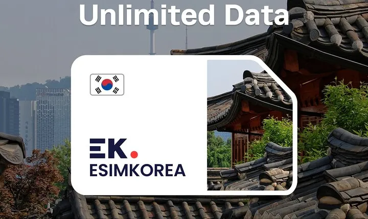 ESIM KOREA Unlimited Data for Travelers 3days to 30days