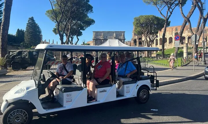 Exclusive Private Golf Cart Tour of Rome with Food Tasting