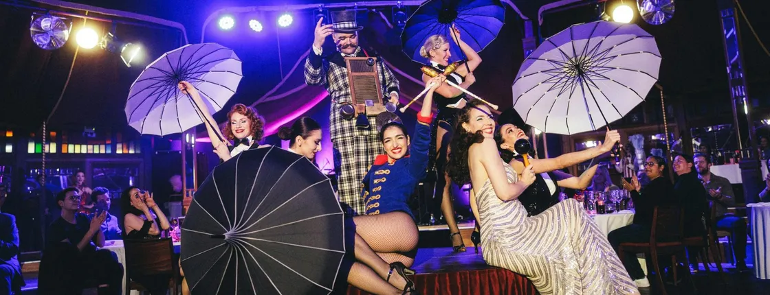 Burlesque dinner show experience