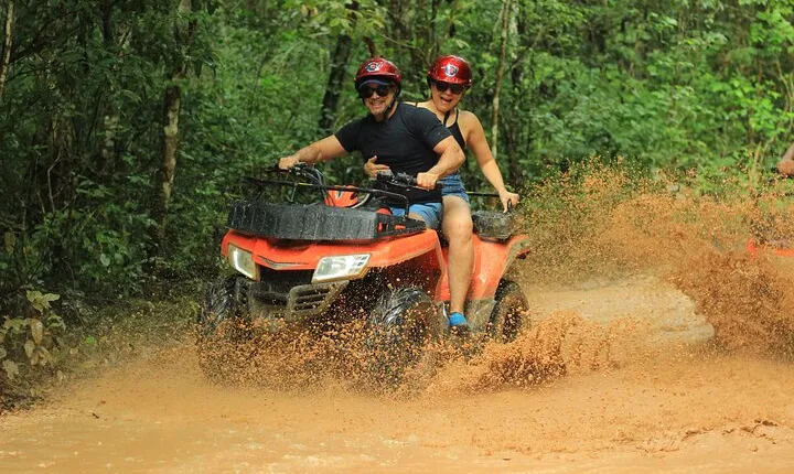 ATV, Ziplines and Cenote swim full experience from Cancún