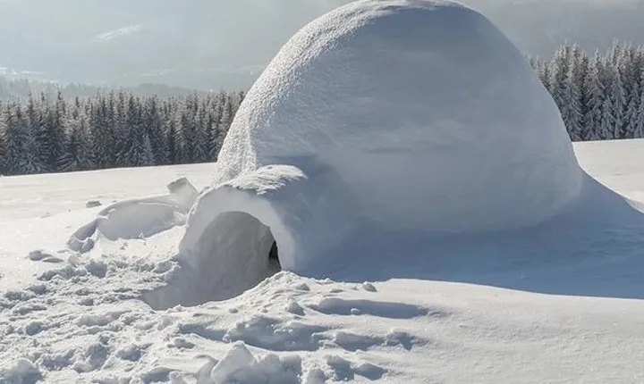 Building a Snow Igloo in Rovaniemi
