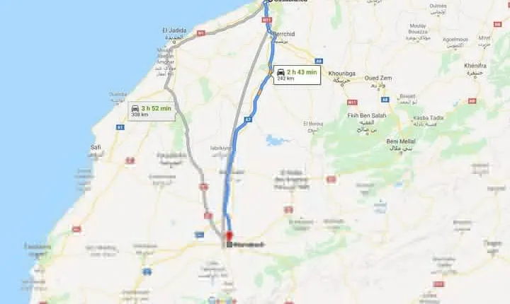 Casablanca to Marrakech