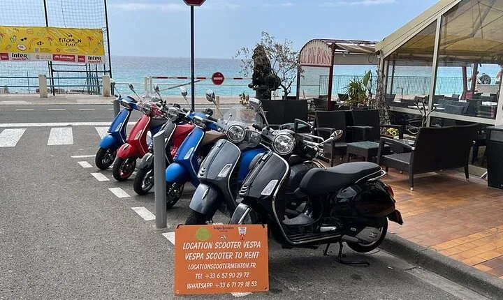 Vespa scooter rental to explore the French Riviera