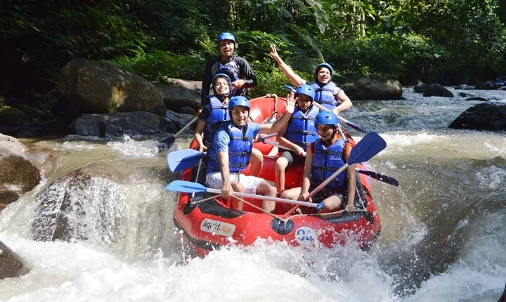 Bali Ayung River Rafting and Tanah Lot Temple Sunset Private Tour