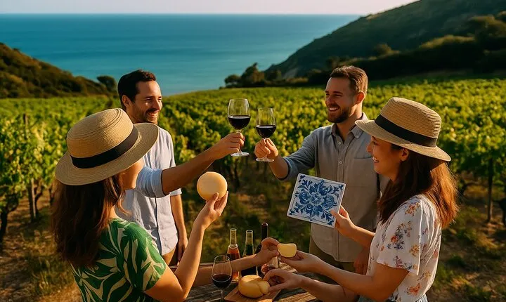 Private Lisbon Wine Tour to Arrábida: Market, Tiles & 3 Wineries