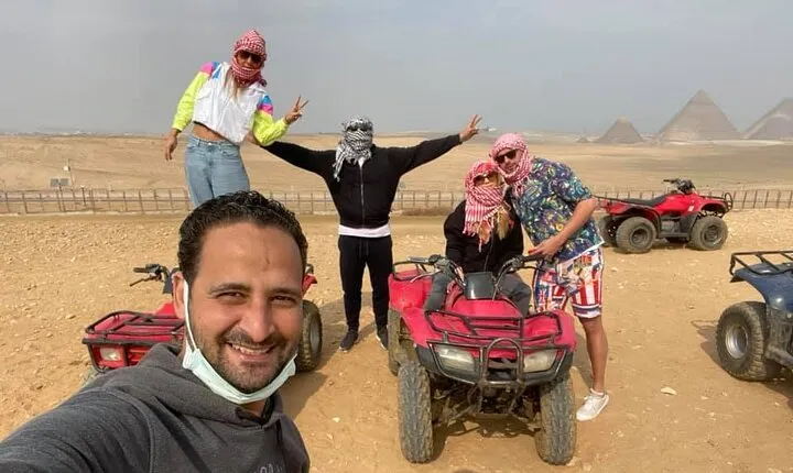 1 Hour ATV Quad Bike Ride At Giza Pyramids With Private Transfer