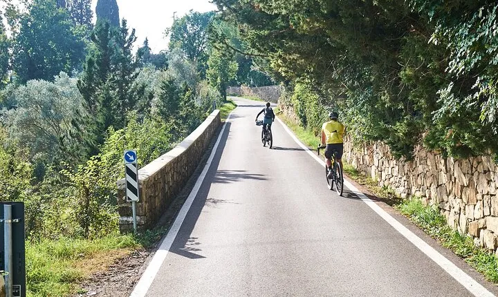 Active Full Day Tuscan Bike Tour With Wine Tasting and Lunch