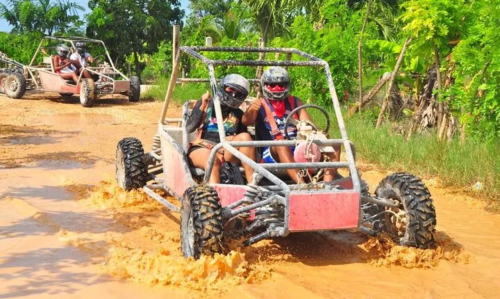 Buggy Tour to Playa Macao and Cenote