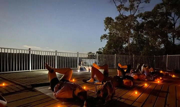 Sunset Yoga Hike in Australia