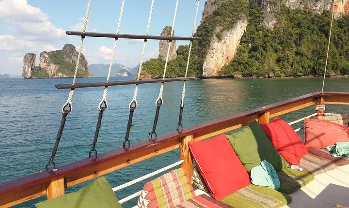 Cruising on a comfortabel boat in Phang Nga Bay - The "Must-Do" Tour Khao Lak