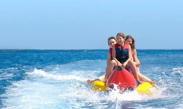 Banana boat in Playa del Palo, Malaga capital