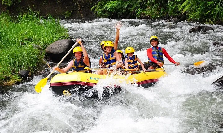 Rafting at Telaga waja River Bali