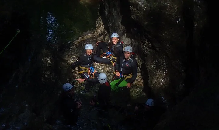 Night canyoning